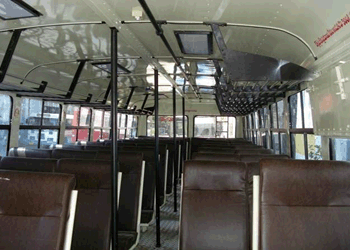 Interior of APSRTC Express Bus